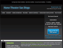 Tablet Screenshot of hometheatersd.com